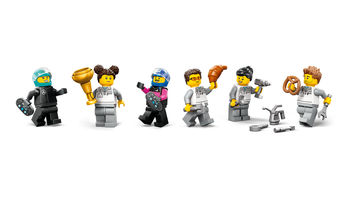 LEGO City F1 Garage & Mercedes-AMG & Alpine Cars 60444