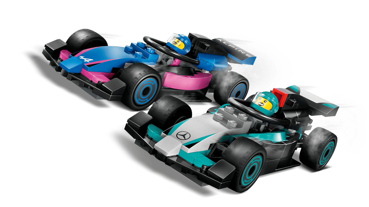LEGO City F1 Garage & Mercedes-AMG & Alpine Cars 60444