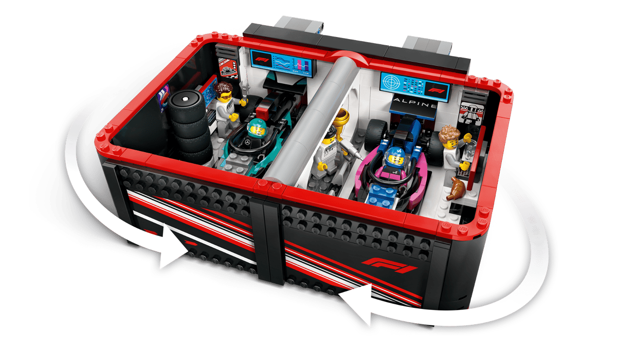 LEGO City F1 Garage & Mercedes-AMG & Alpine Cars 60444