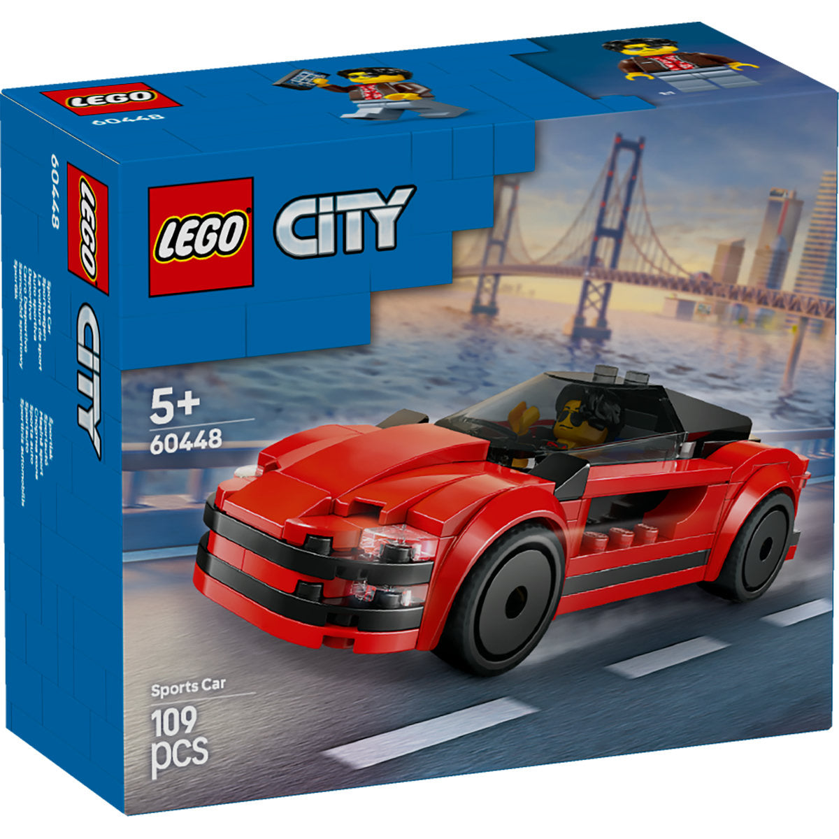 LEGO City Red Sports Car Toy Vehicle Set 60448