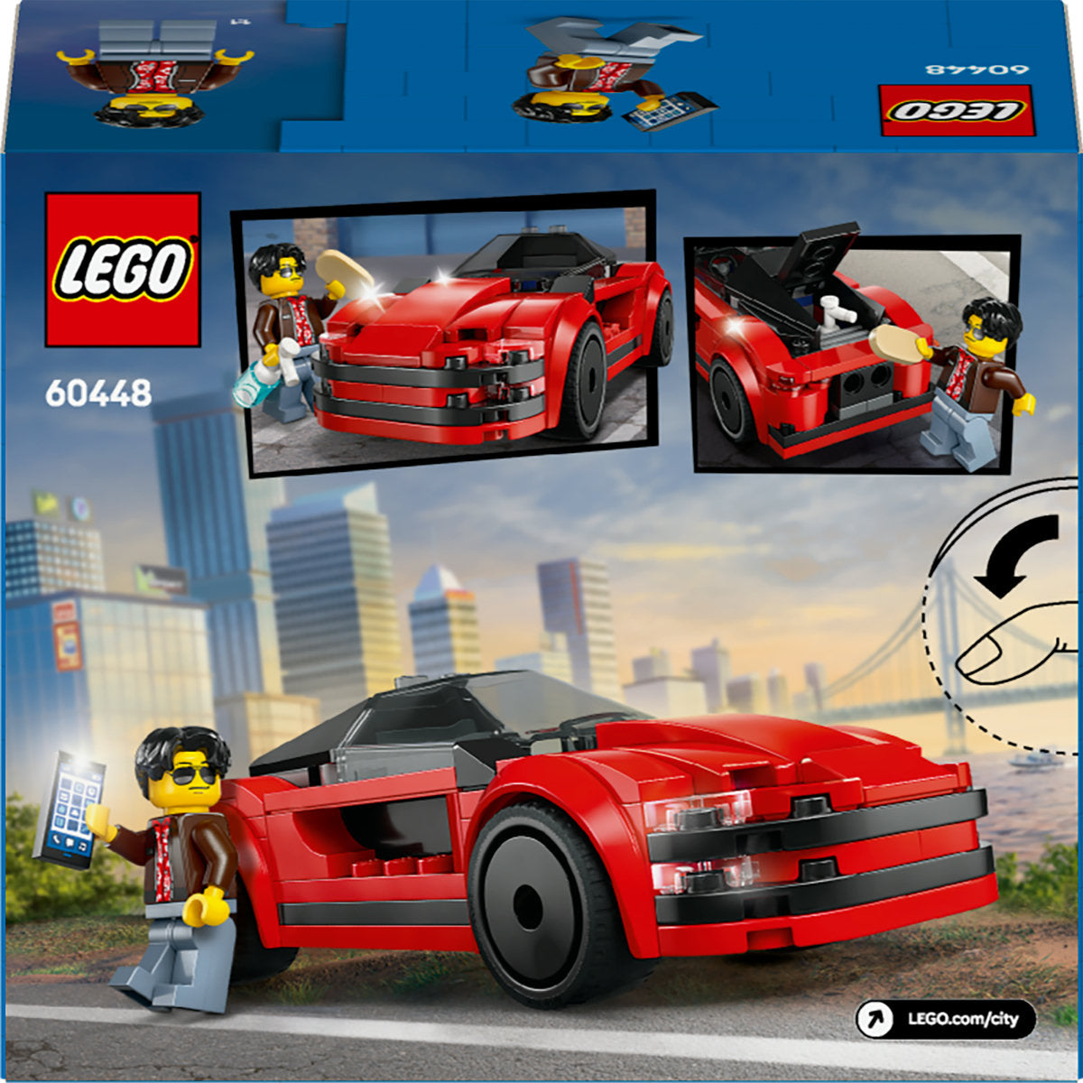 LEGO City Red Sports Car Toy Vehicle Set 60448