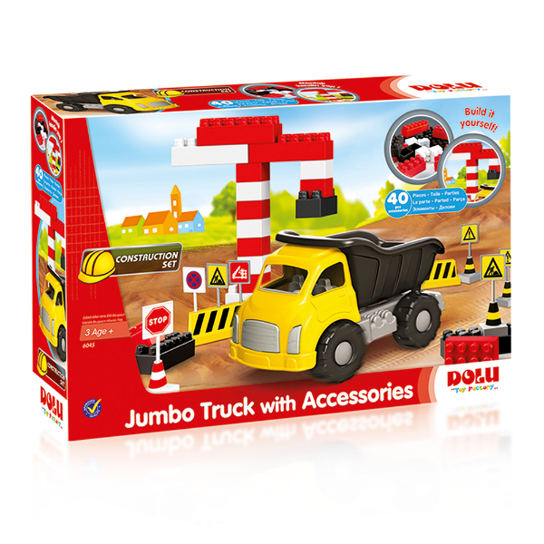 Jumbo Truck With Blocks 40 Pcs