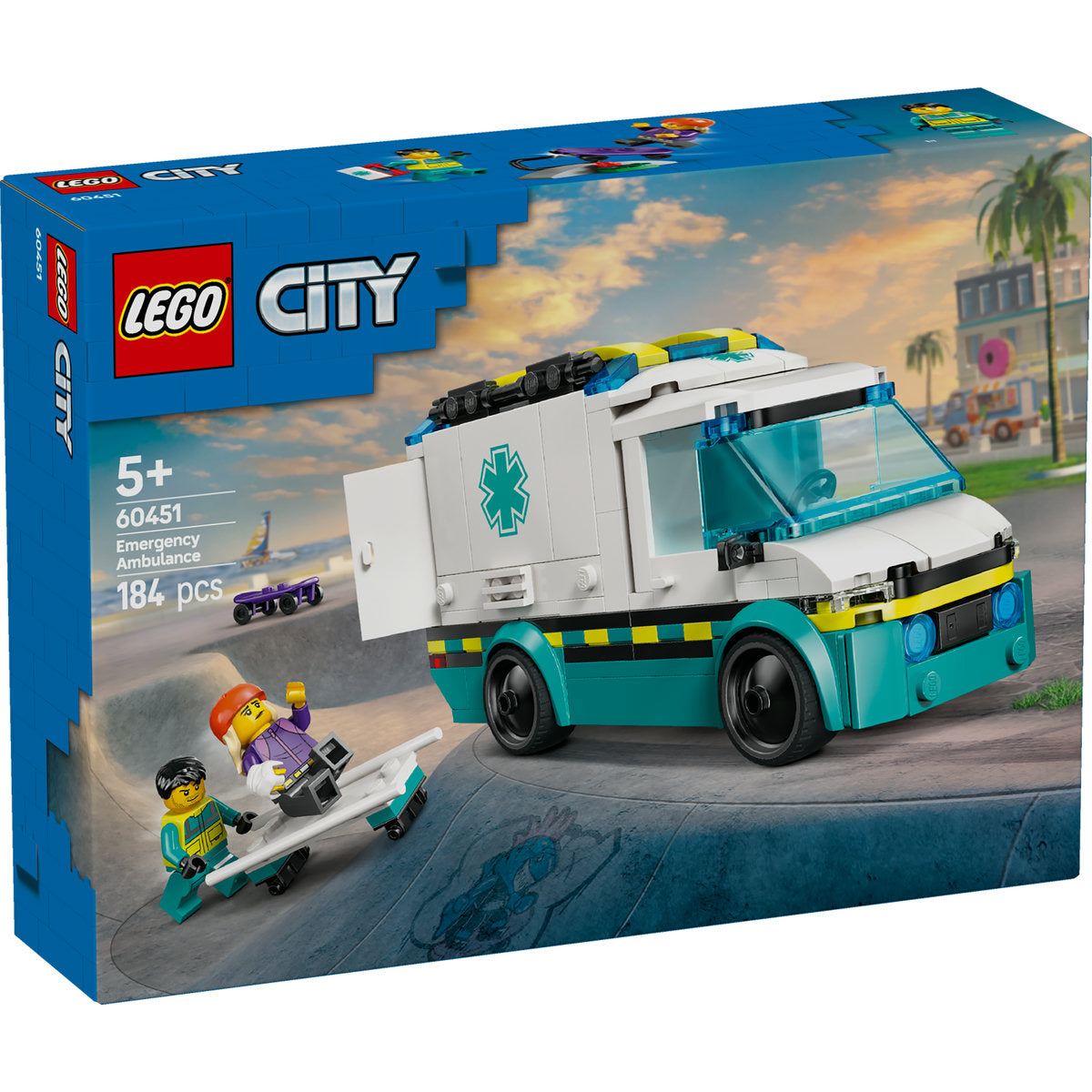 LEGO City Emergency Ambulance Toy Vehicle Set 60451