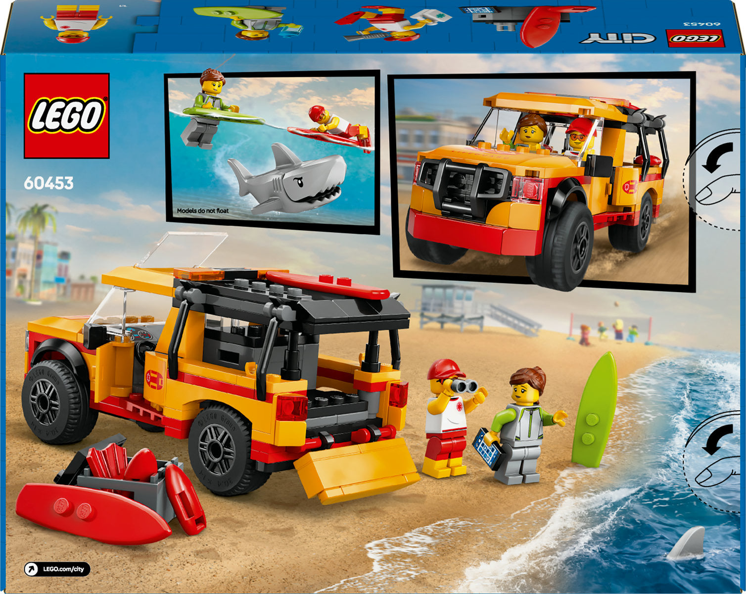 LEGO City Lifeguard Beach Rescue Truck Playset 60453