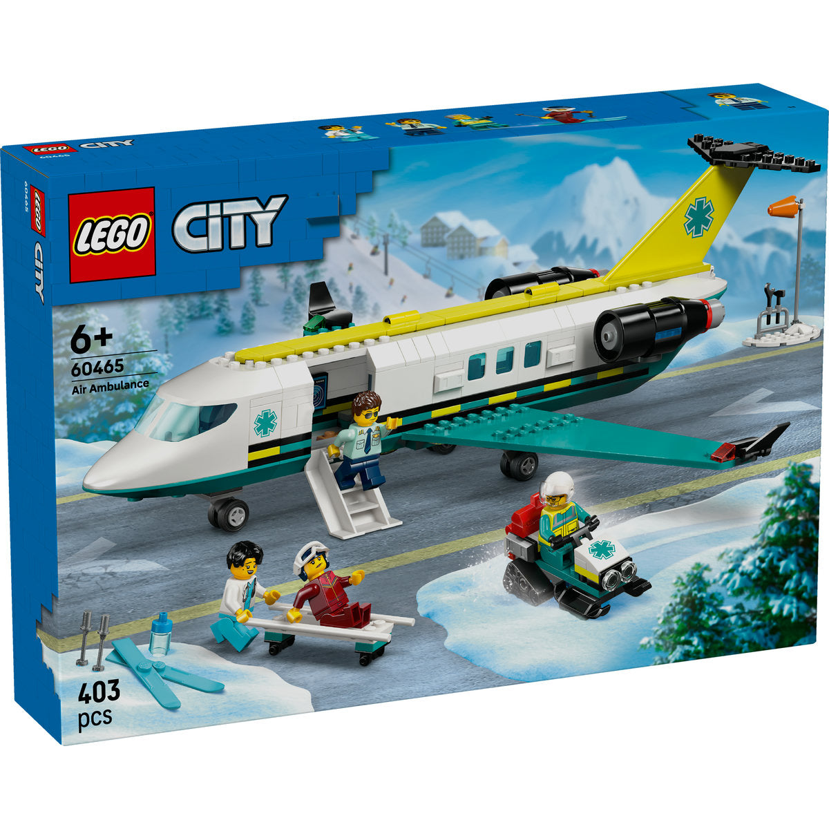 LEGO City Emergency Air Ambulance Plane, Airplane Toy Building Set 60465