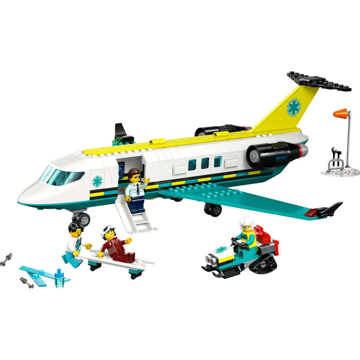 LEGO City Emergency Air Ambulance Plane, Airplane Toy Building Set 60465