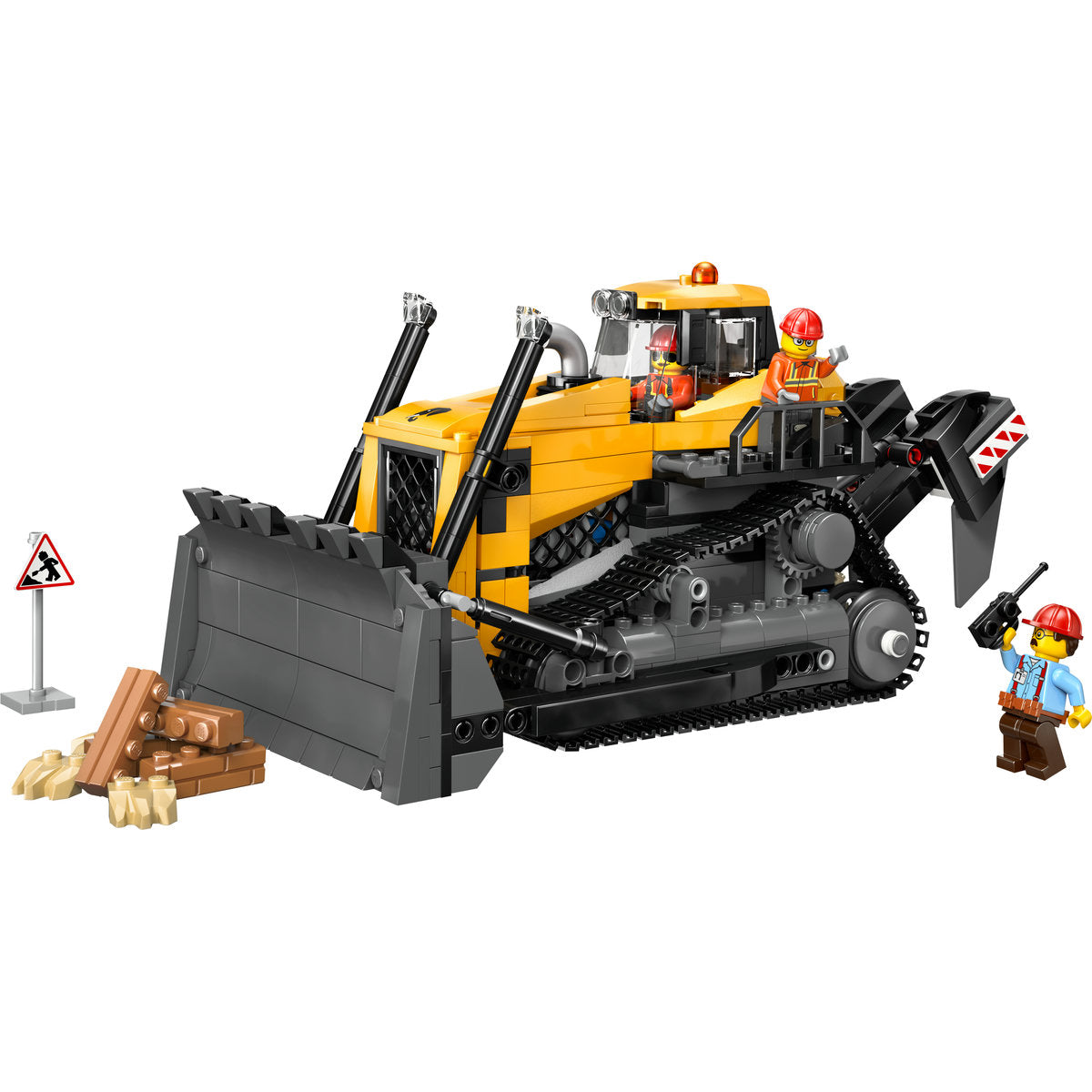 LEGO City Yellow Bulldozer Construction Site Building Toy Playset 60466