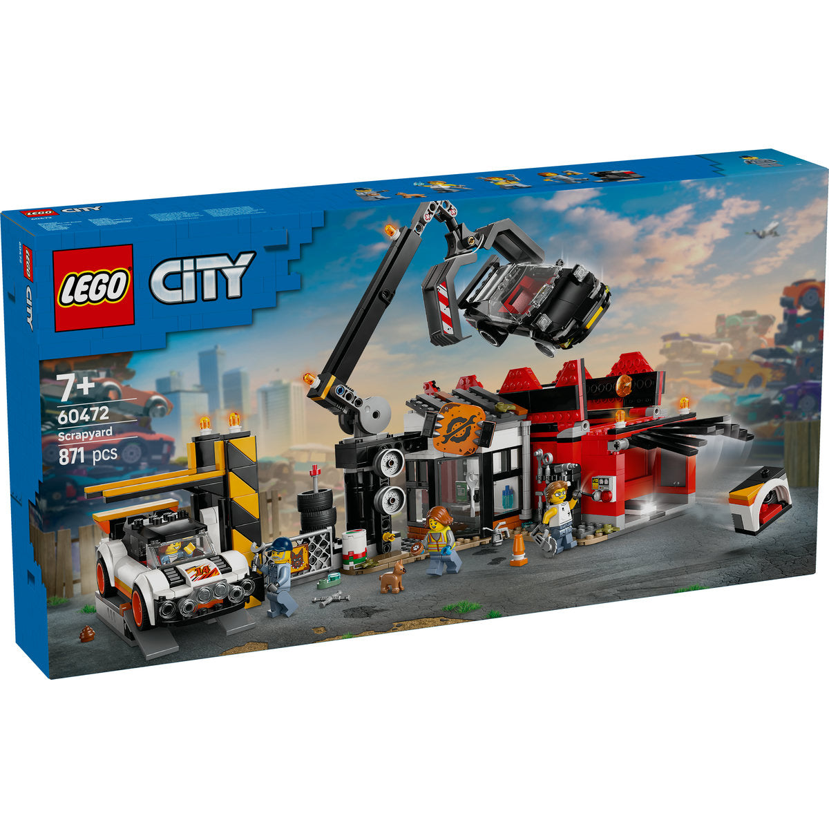 LEGO City Scrapyard with Cars and Crane Toy 60472