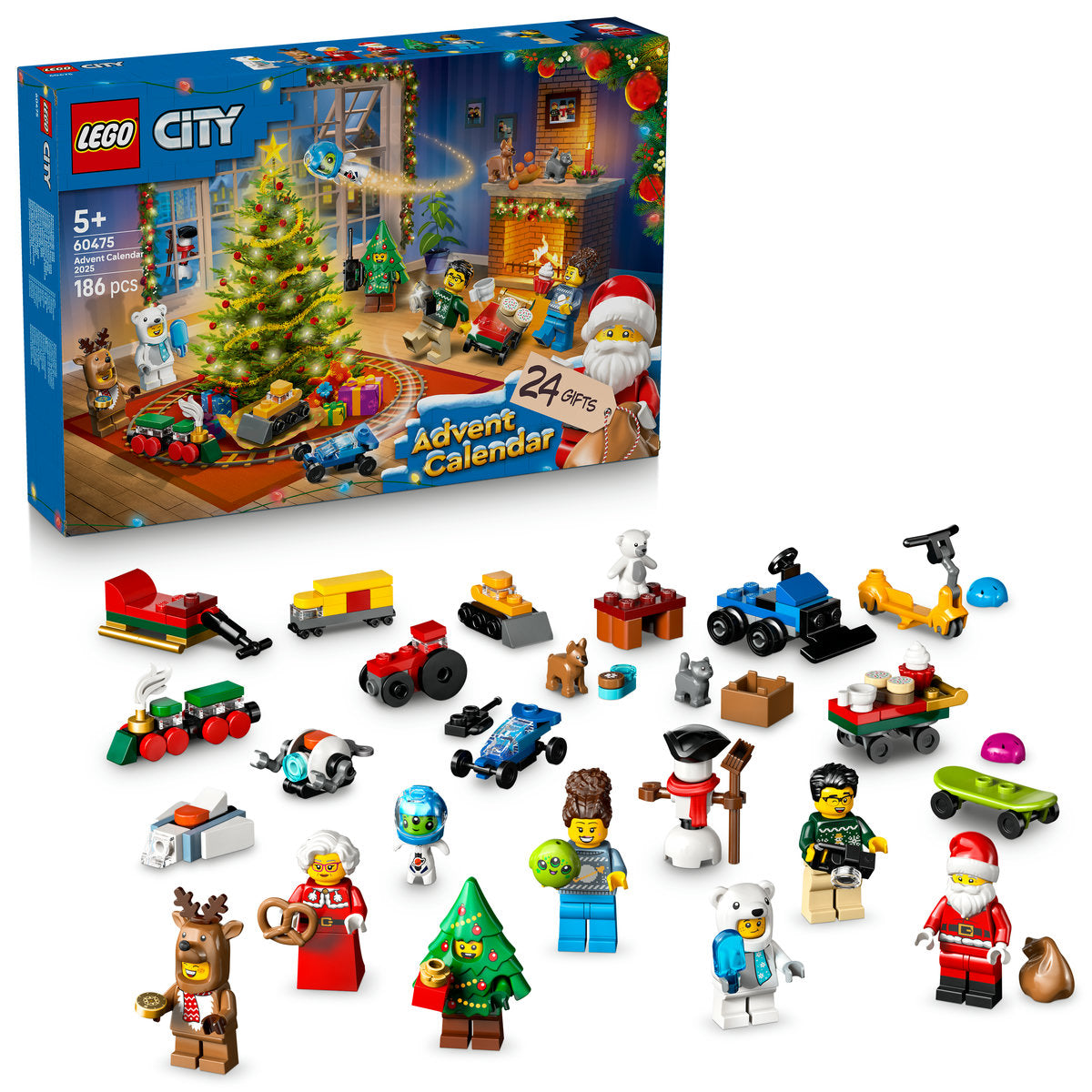 LEGO City Advent Calendar 2025 Toy for Kids 60475