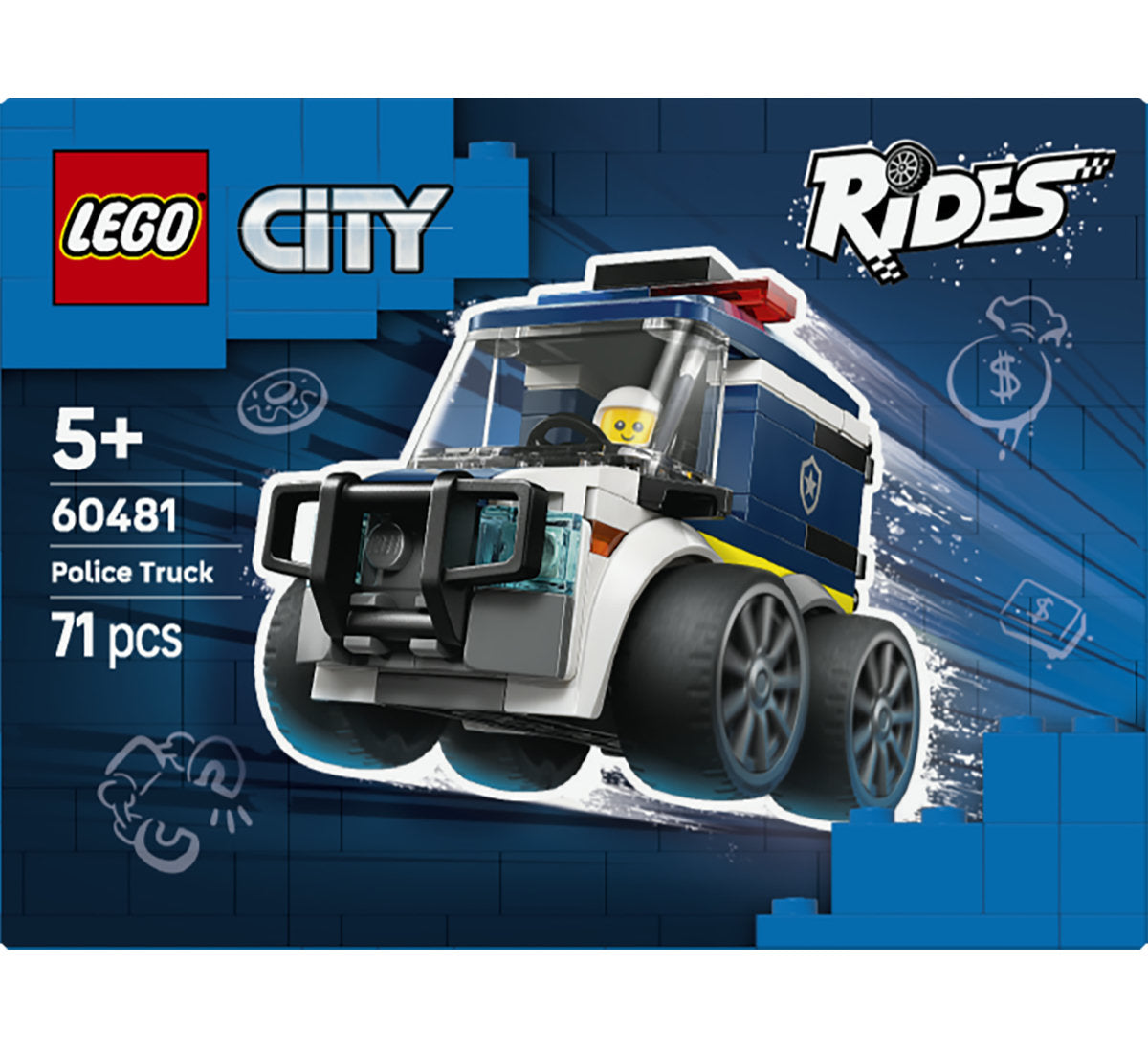 LEGO City Rides – Police Truck Toy For kids 60481