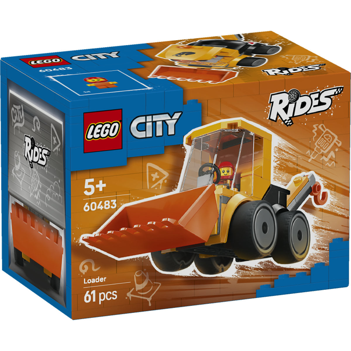 LEGO City Rides – Construction Loader Toy 60483