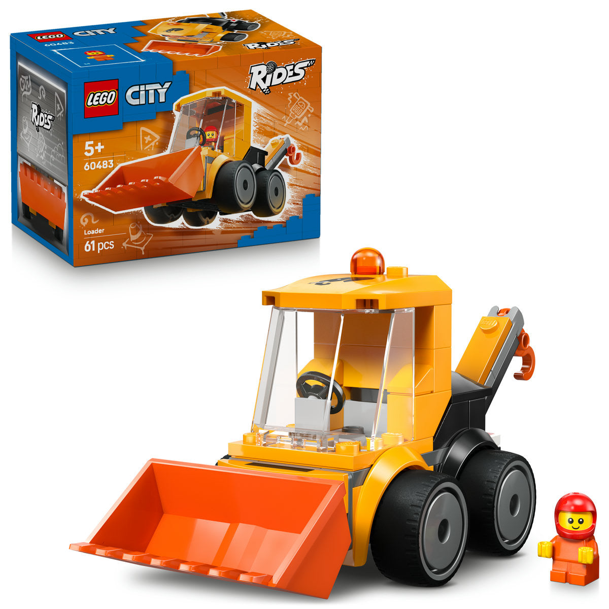 LEGO City Rides – Construction Loader Toy 60483