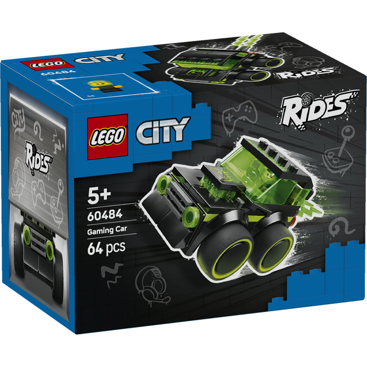 LEGO City Rides – Gaming Race Car Toy for Kids 60484