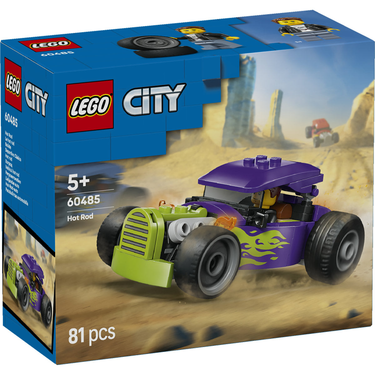 LEGO City Hot Rod Race Car Toy and Minifigure 60485
