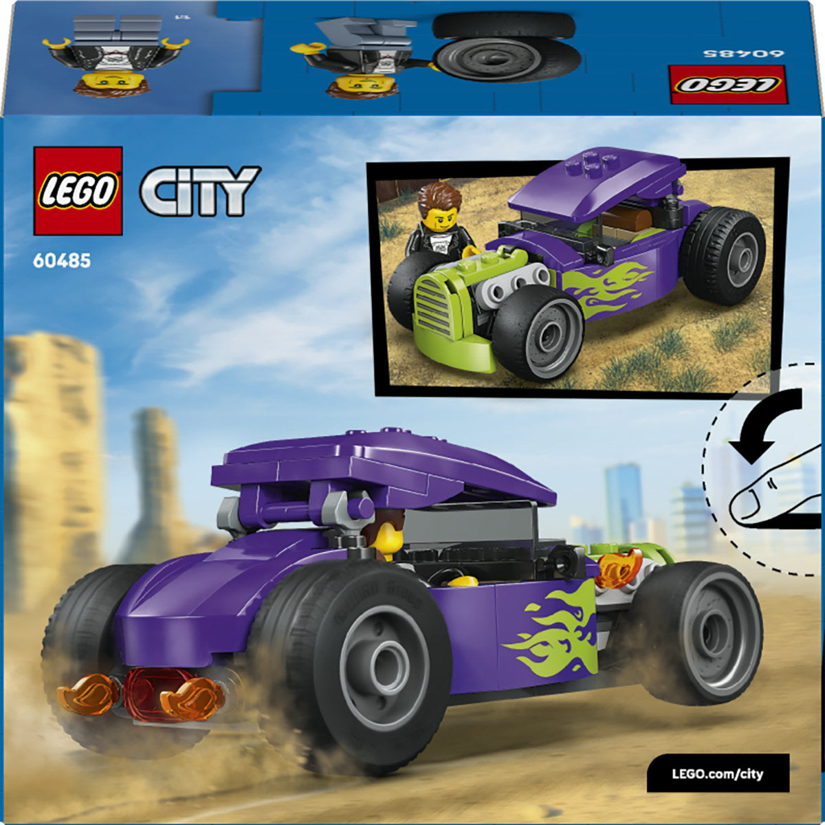 LEGO City Hot Rod Race Car Toy and Minifigure 60485