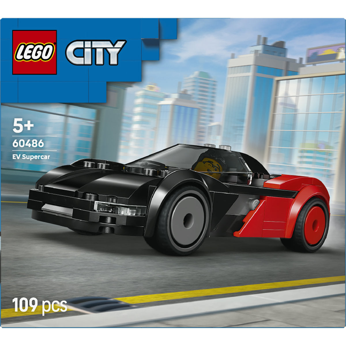 LEGO City EV Supercar Toy - Car Model Kit 60486