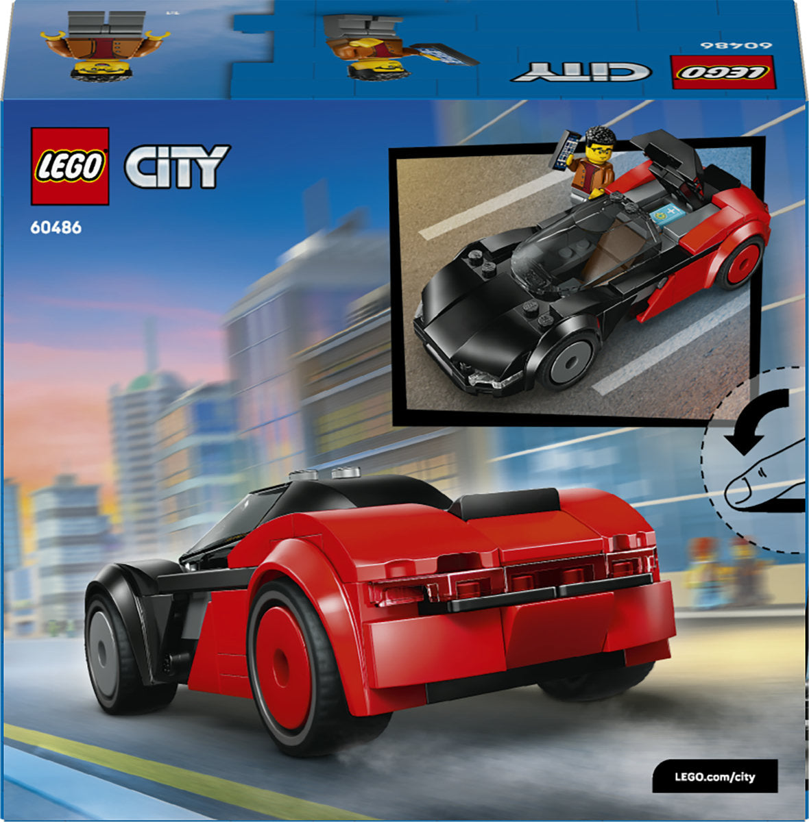 LEGO City EV Supercar Toy - Car Model Kit 60486