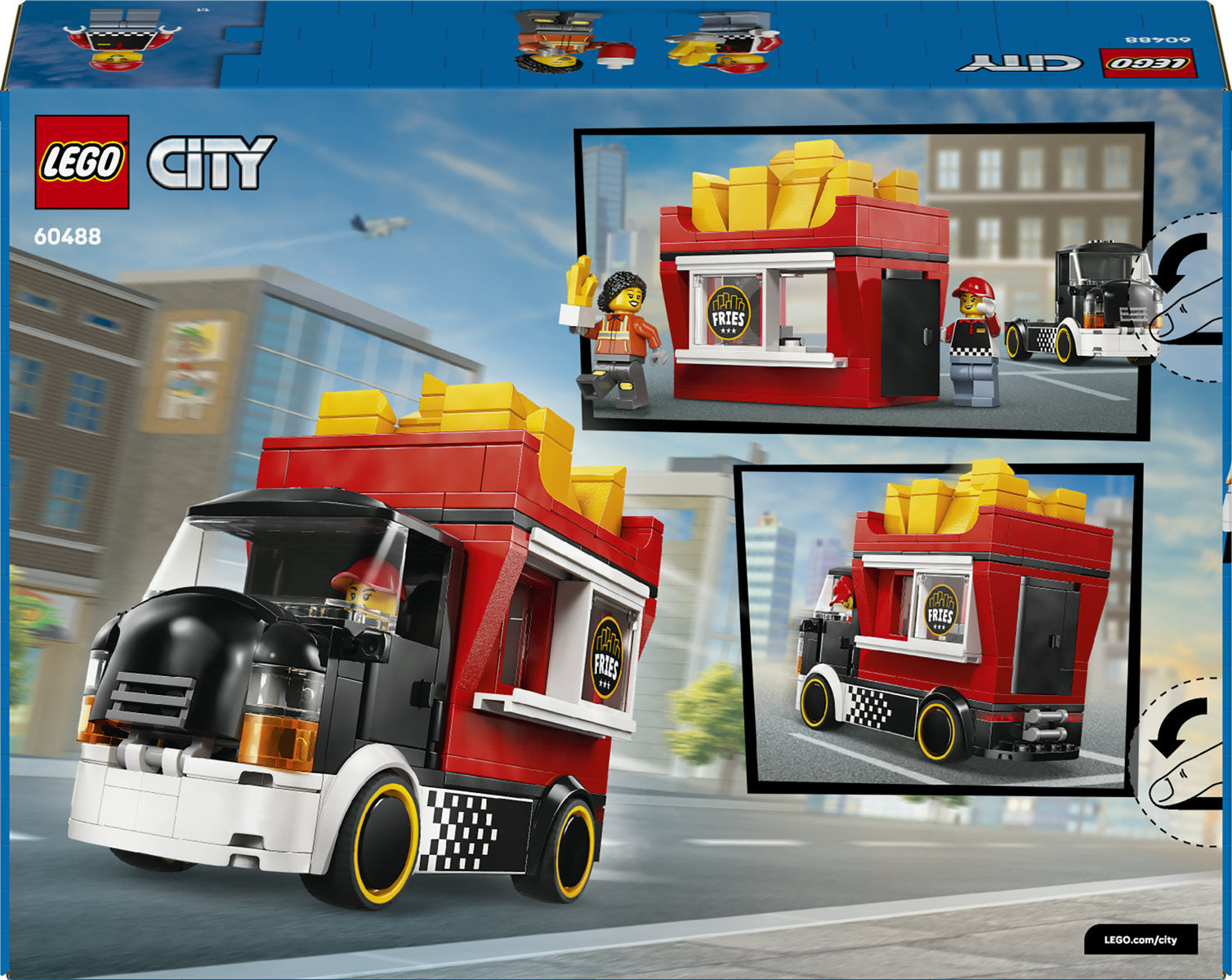 LEGO City Fries Food Truck Toy - Building Set 60488