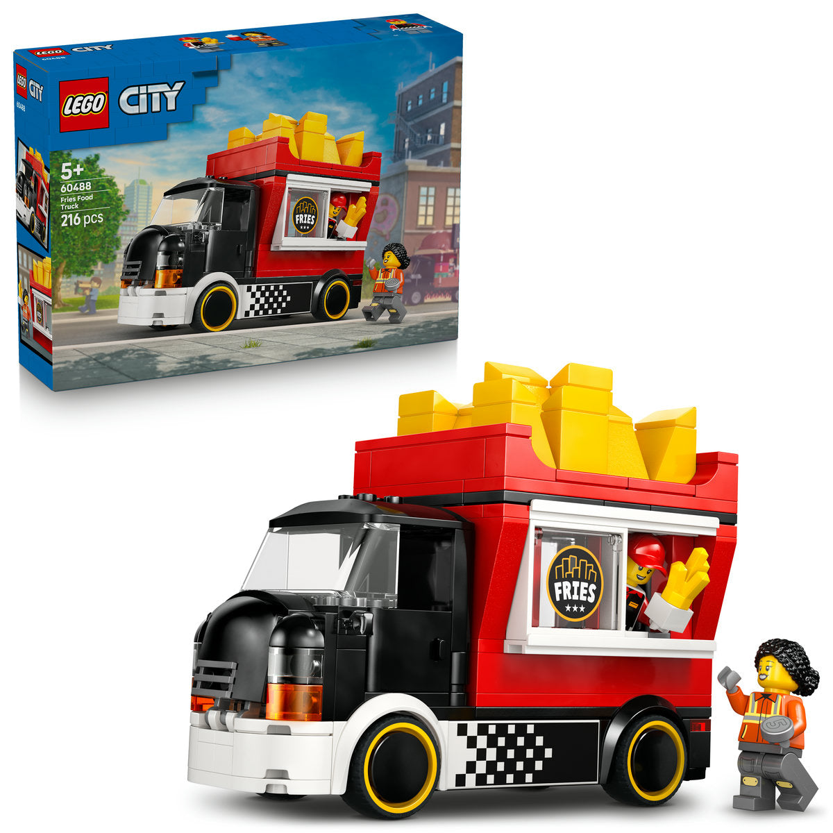 LEGO City Fries Food Truck Toy - Building Set 60488