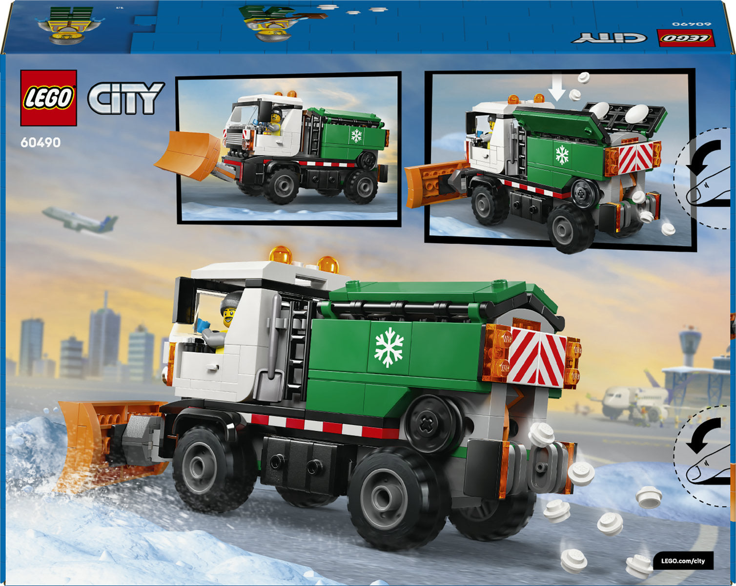 LEGO City Snowplough Truck Toy Building Set 60490