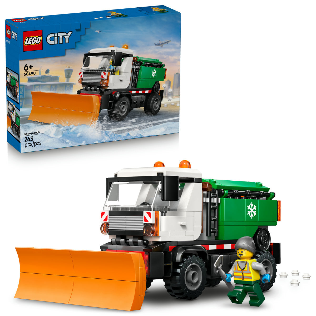 LEGO City Snowplough Truck Toy Building Set 60490