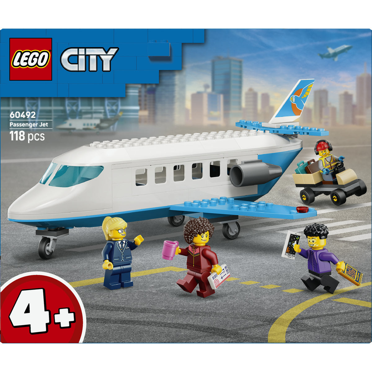 LEGO City Passenger Jet Airplane Building Set 60492
