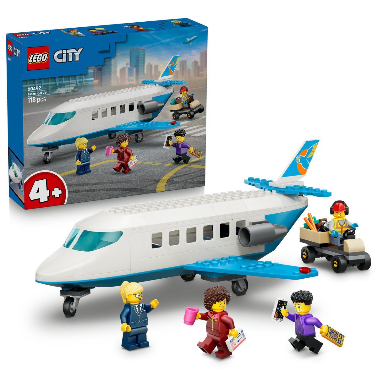 LEGO City Passenger Jet Airplane Building Set 60492
