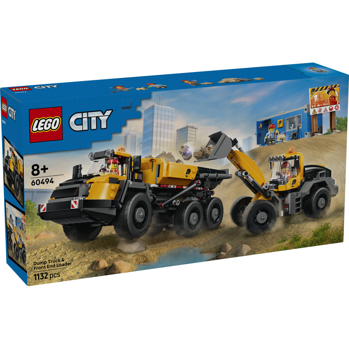 LEGO City Dump Truck and Front End Loader Building Set 60494