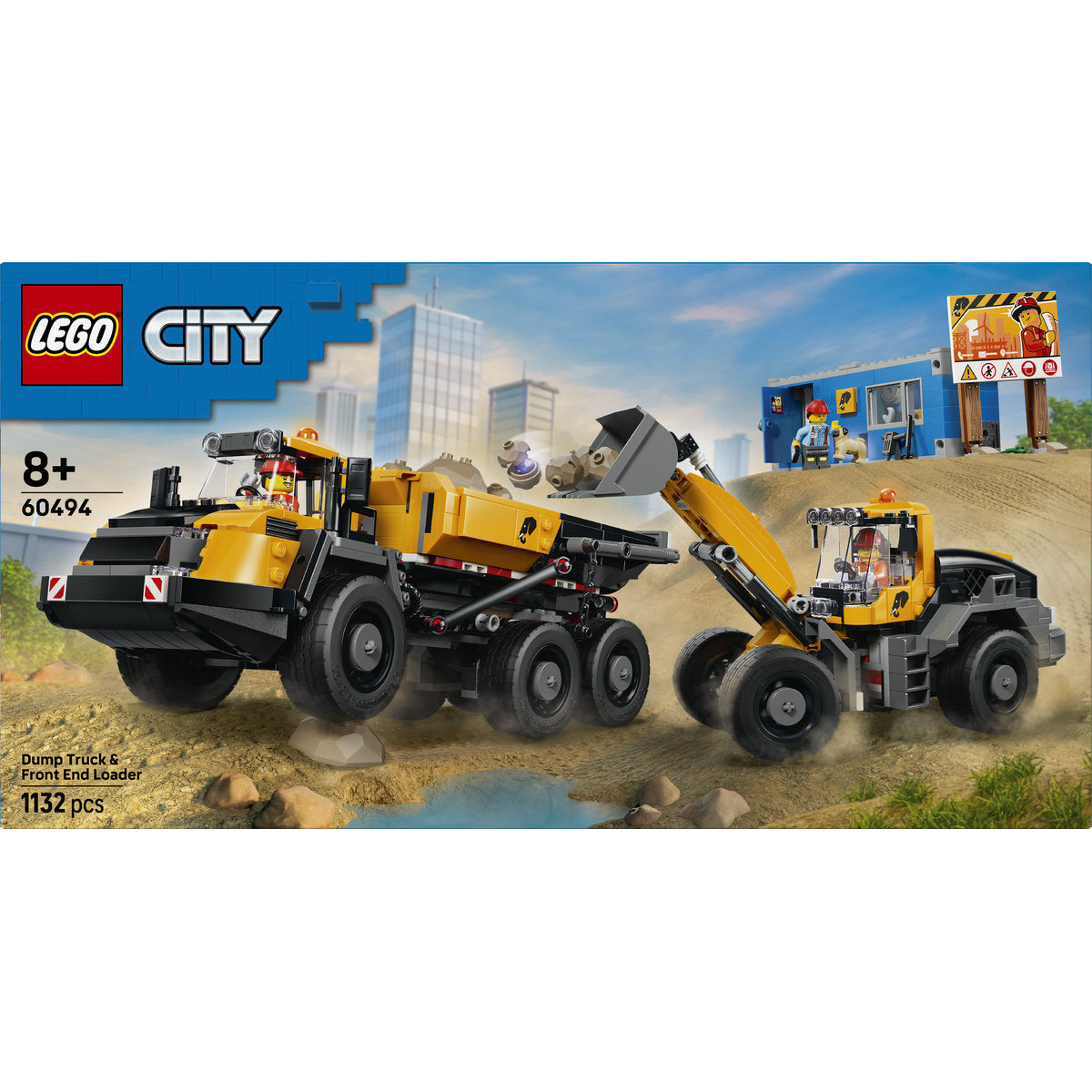 LEGO City Dump Truck and Front End Loader Building Set 60494