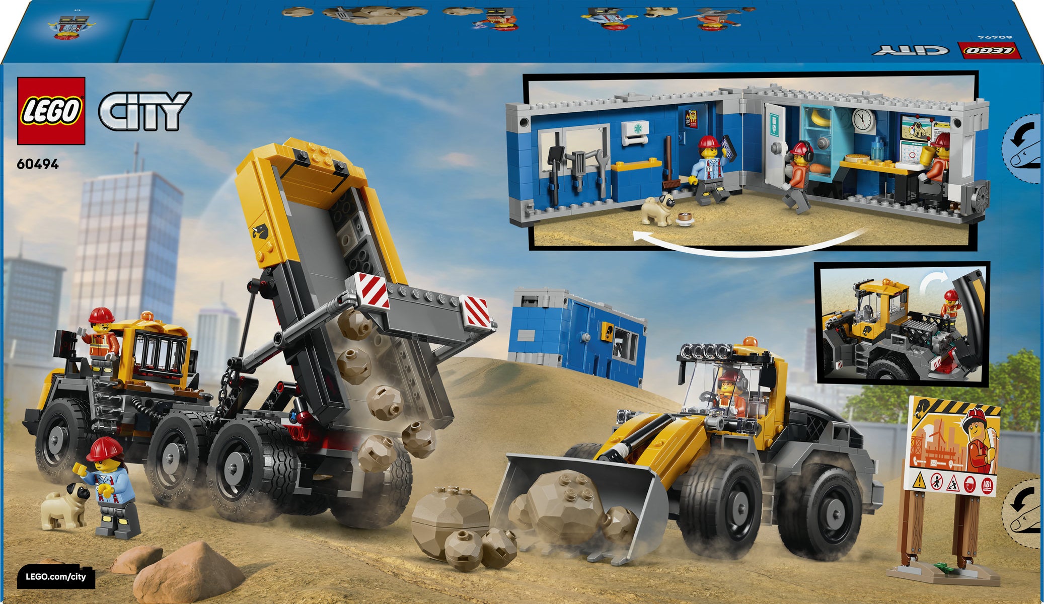 LEGO City Dump Truck and Front End Loader Building Set 60494
