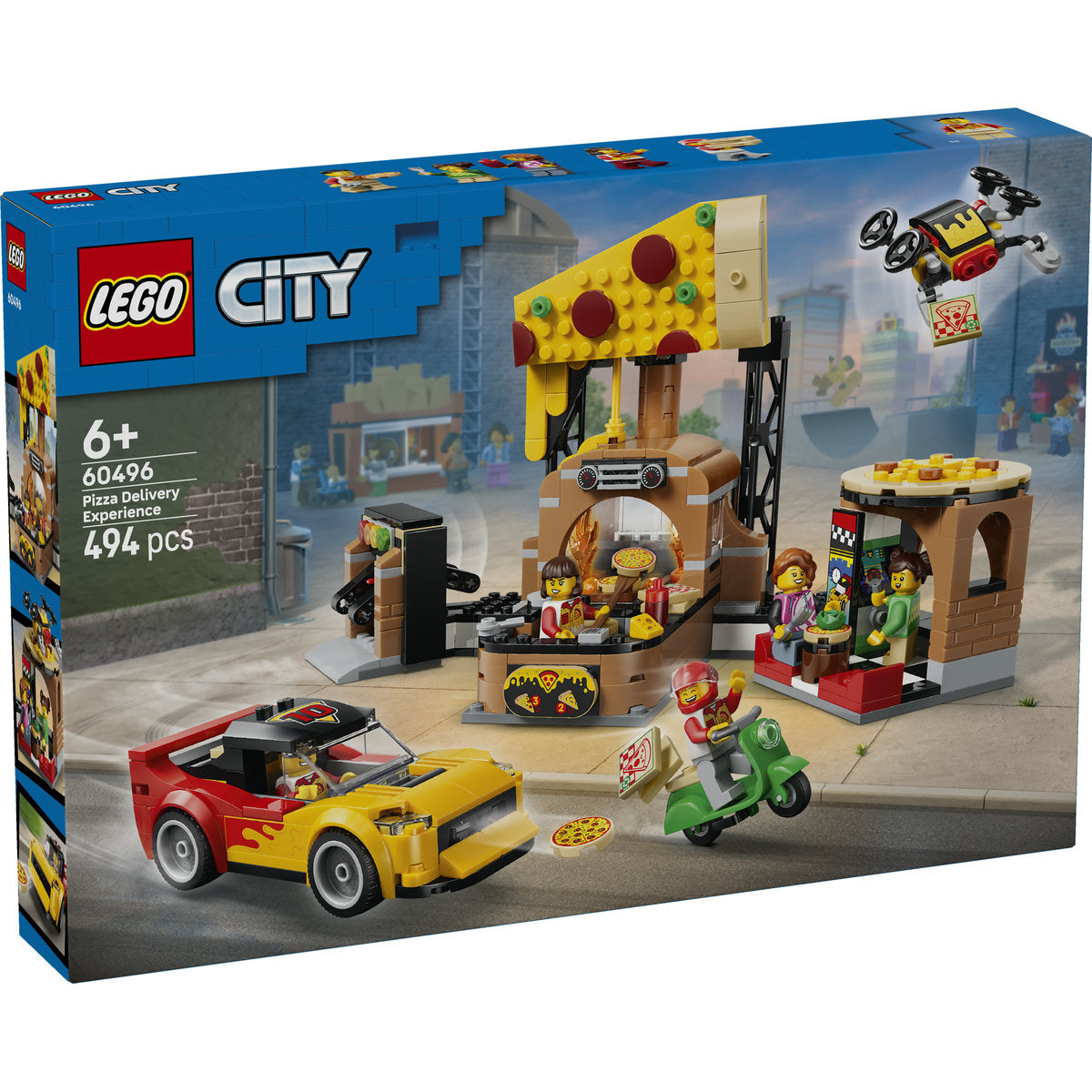 LEGO City Pizza Delivery Vehicle Building Set 60496
