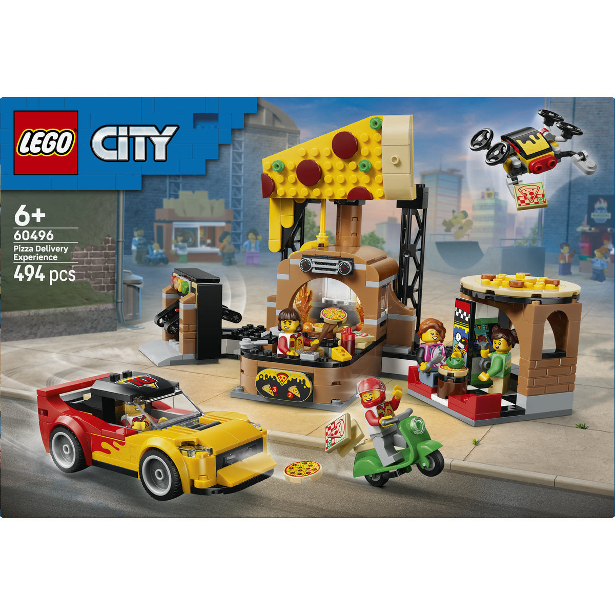 LEGO City Pizza Delivery Vehicle Building Set 60496
