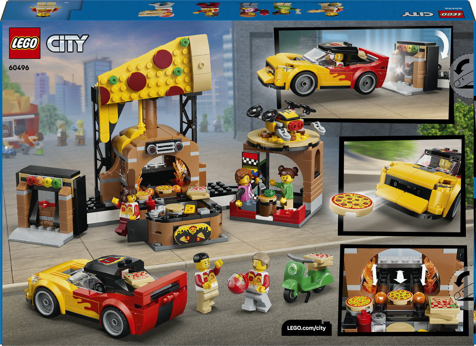 LEGO City Pizza Delivery Vehicle Building Set 60496