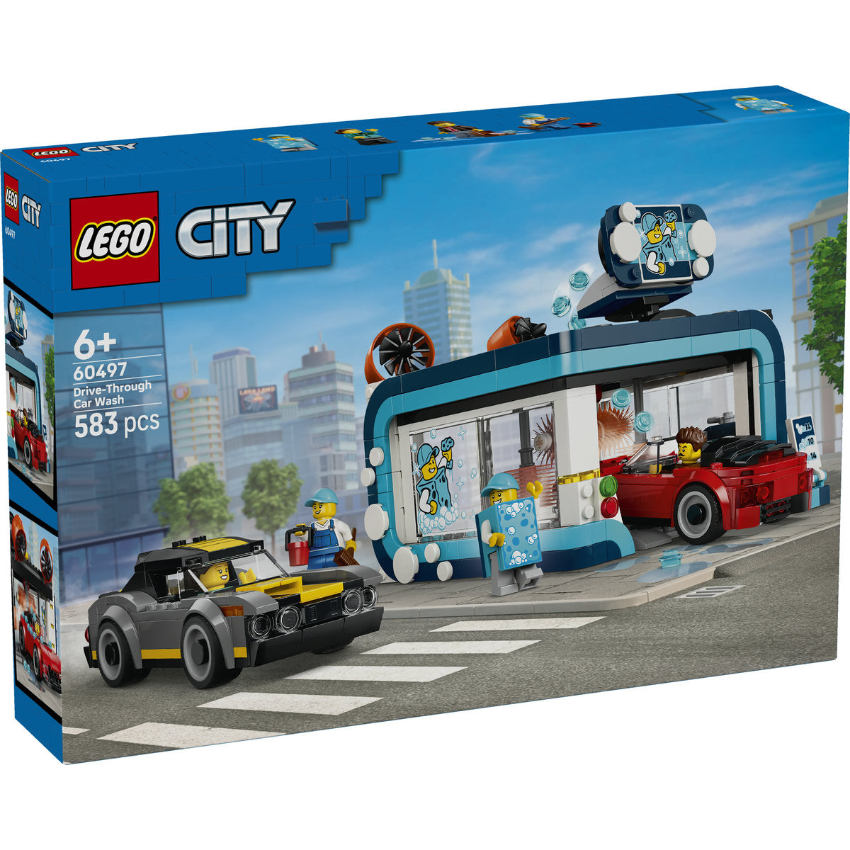 LEGO City Drive Through Car Wash Building Set 60497