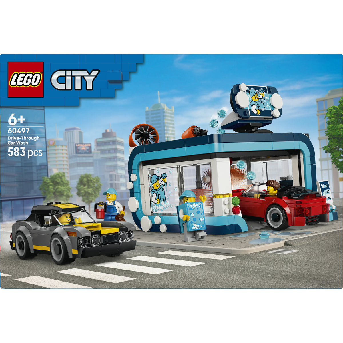LEGO City Drive Through Car Wash Building Set 60497