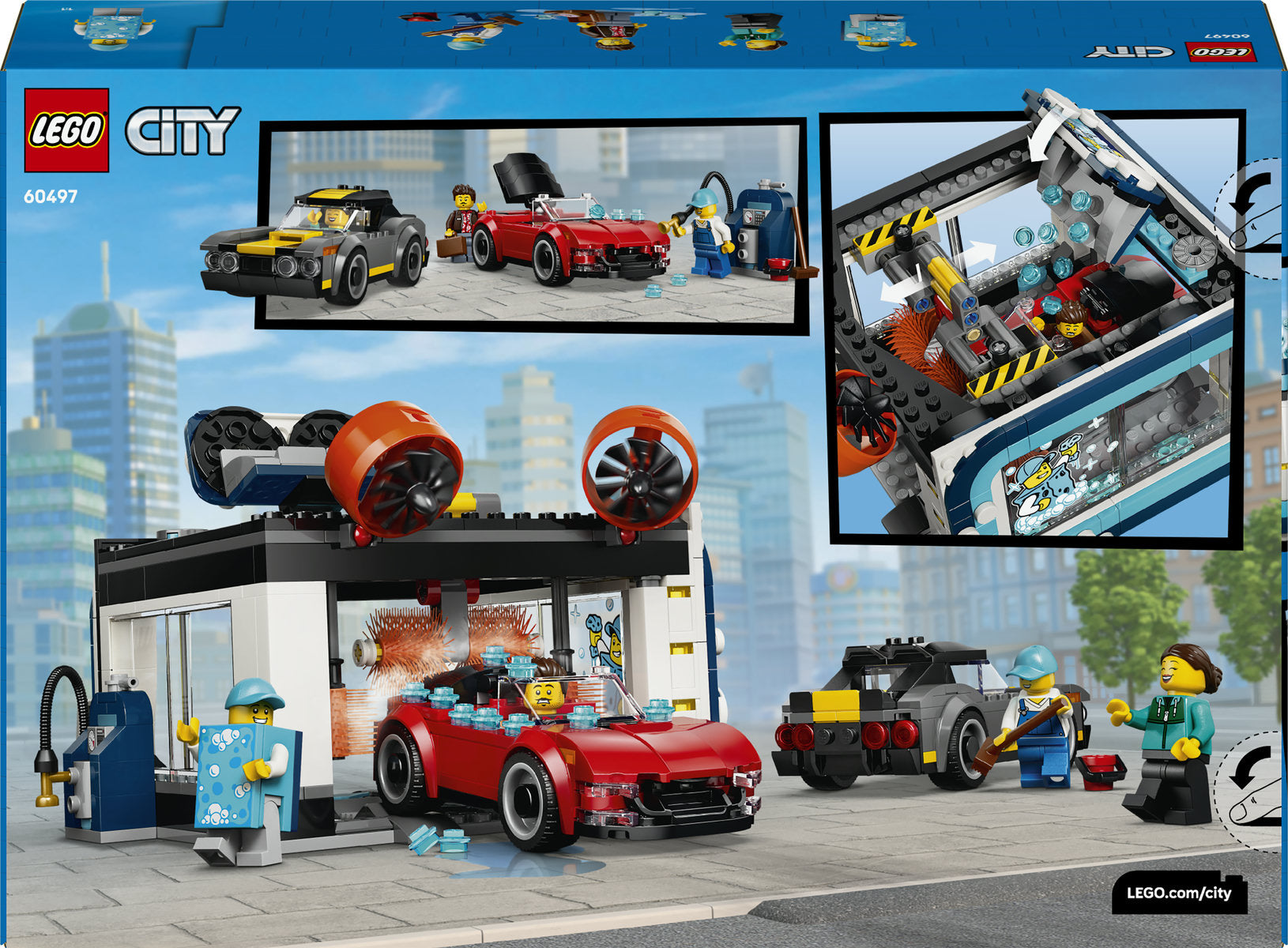 LEGO City Drive Through Car Wash Building Set 60497