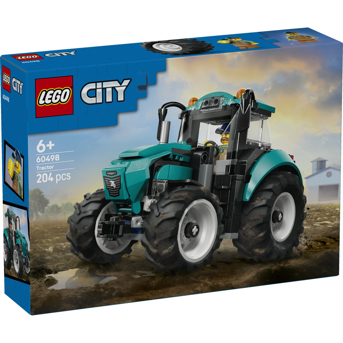 LEGO City Tractor - Farm Toy Building Set 60498