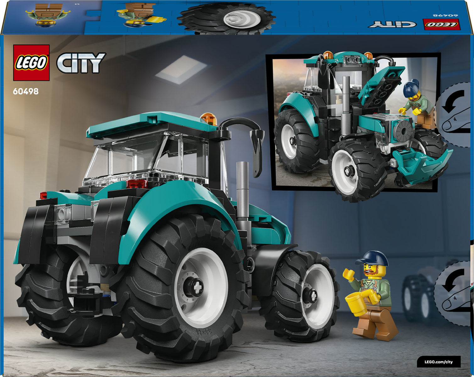 LEGO City Tractor - Farm Toy Building Set 60498