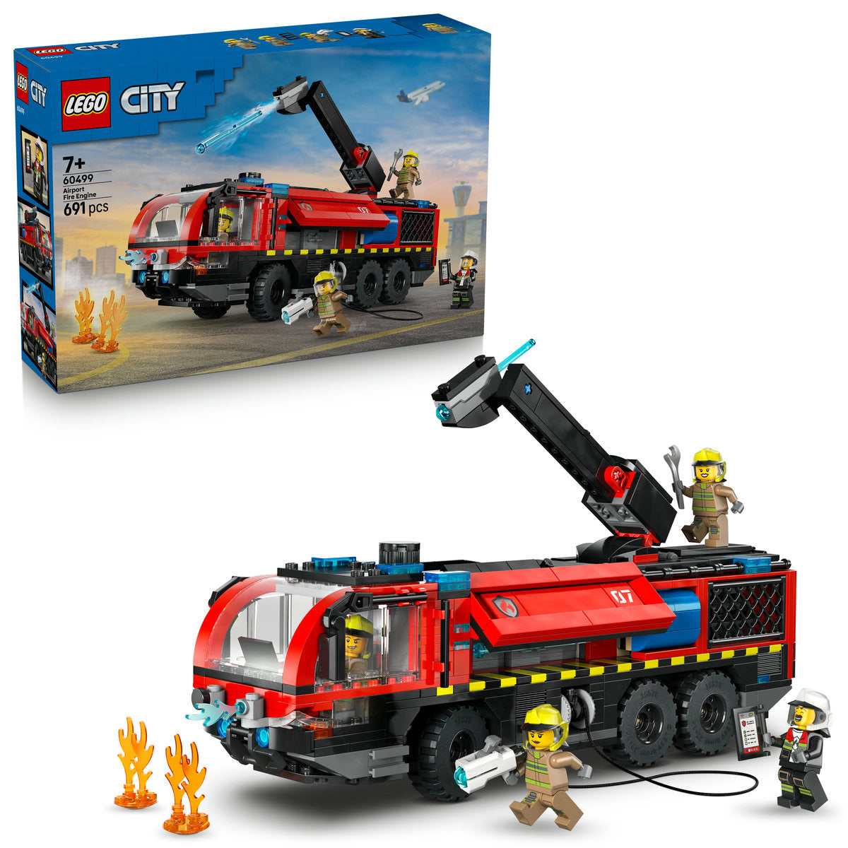 LEGO City Airport Fire Engine Truck Toy 60499