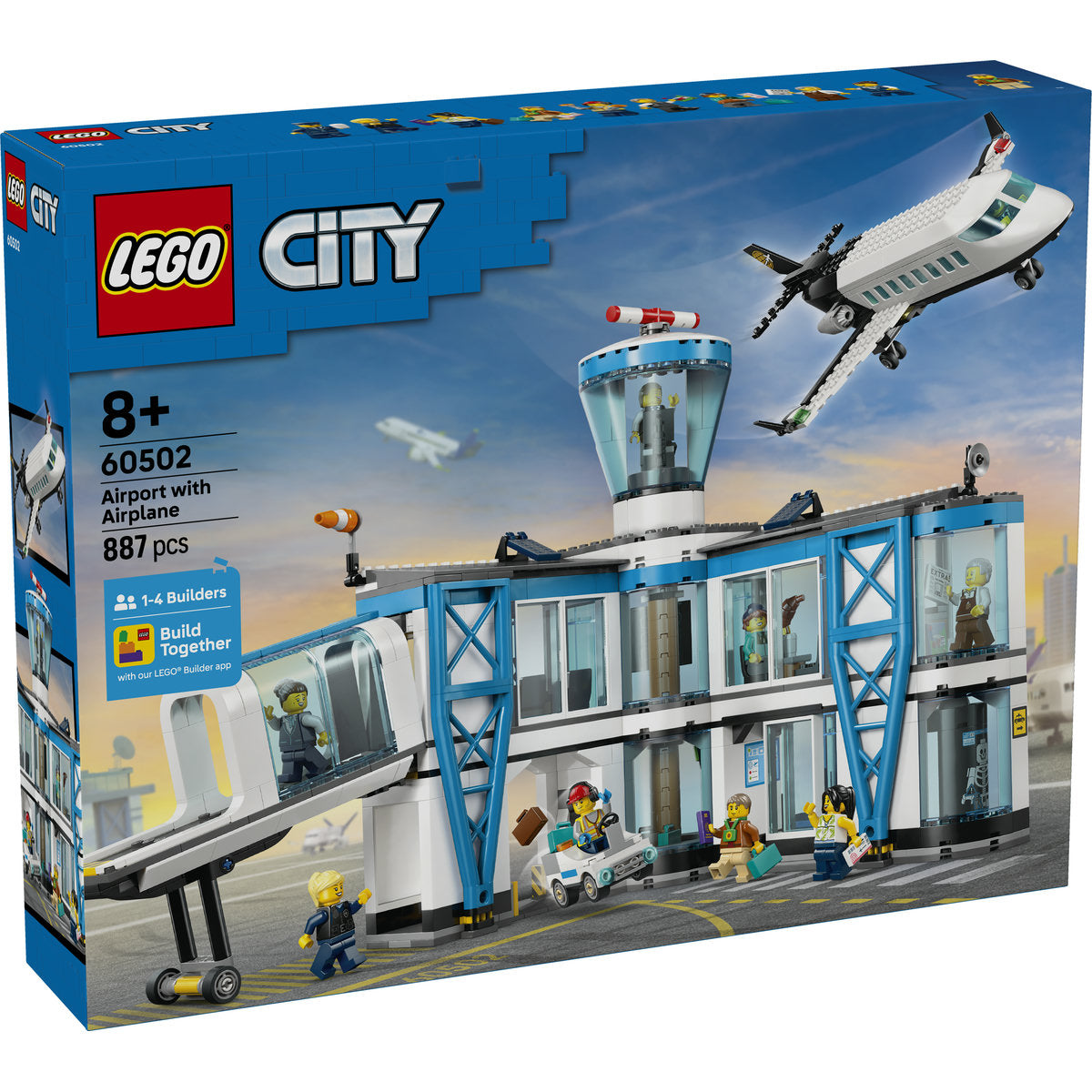 LEGO City Airport with Airplane Toy Model Kit 60502