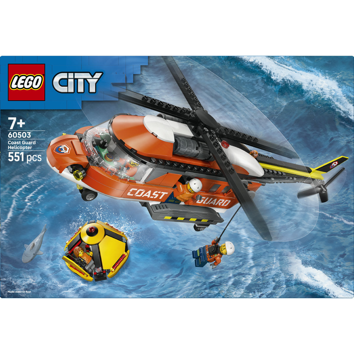 LEGO City Coast Guard Helicopter Building Toy 60503