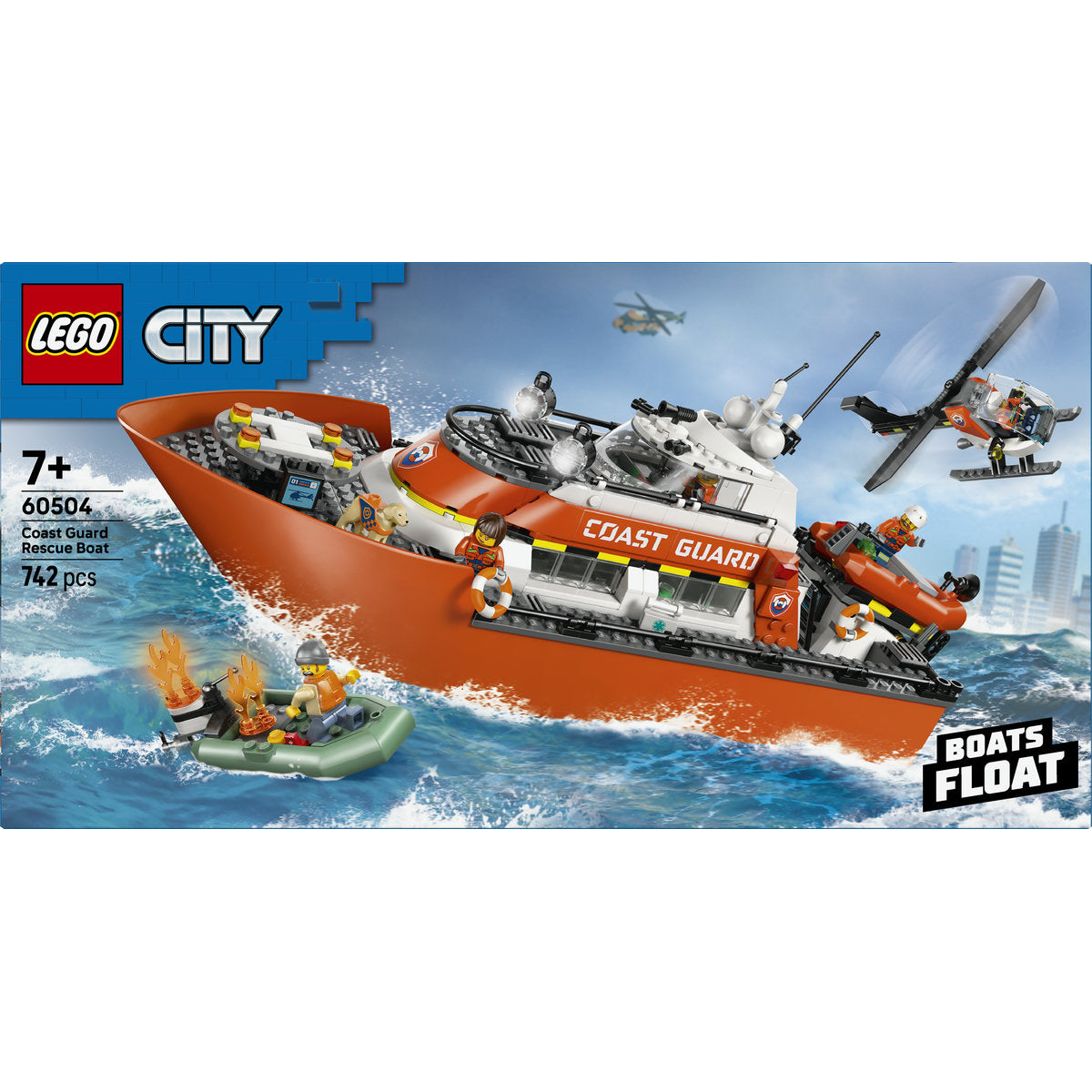 LEGO City Coast Guard Rescue Boat & Helicopter 60504