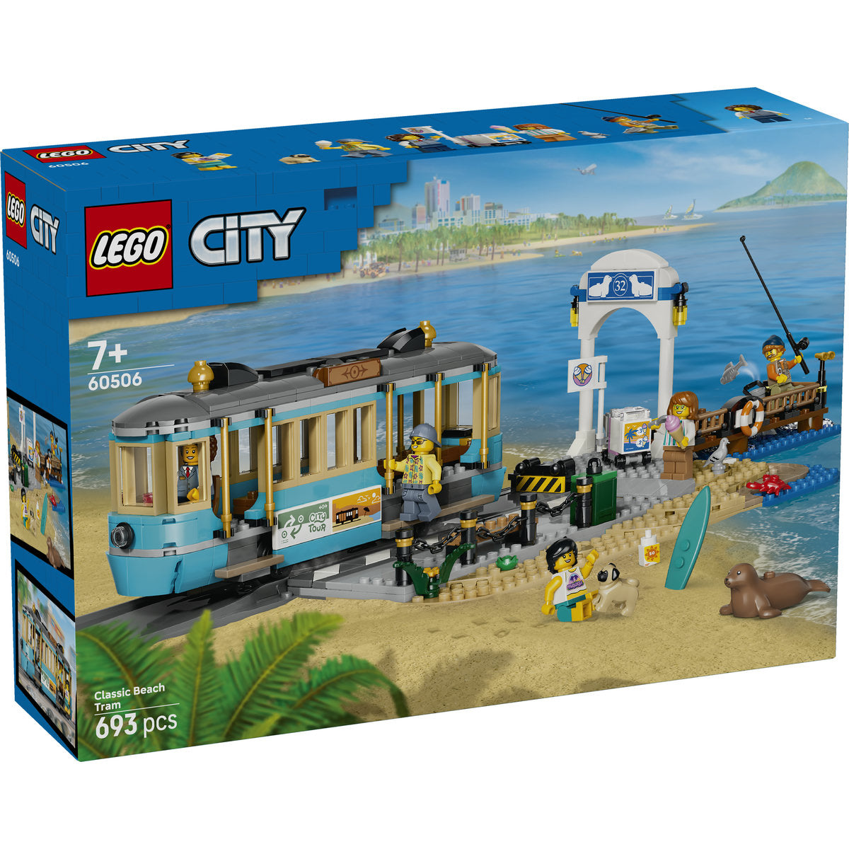 LEGO City Classic Beach Tram Building Set 60506