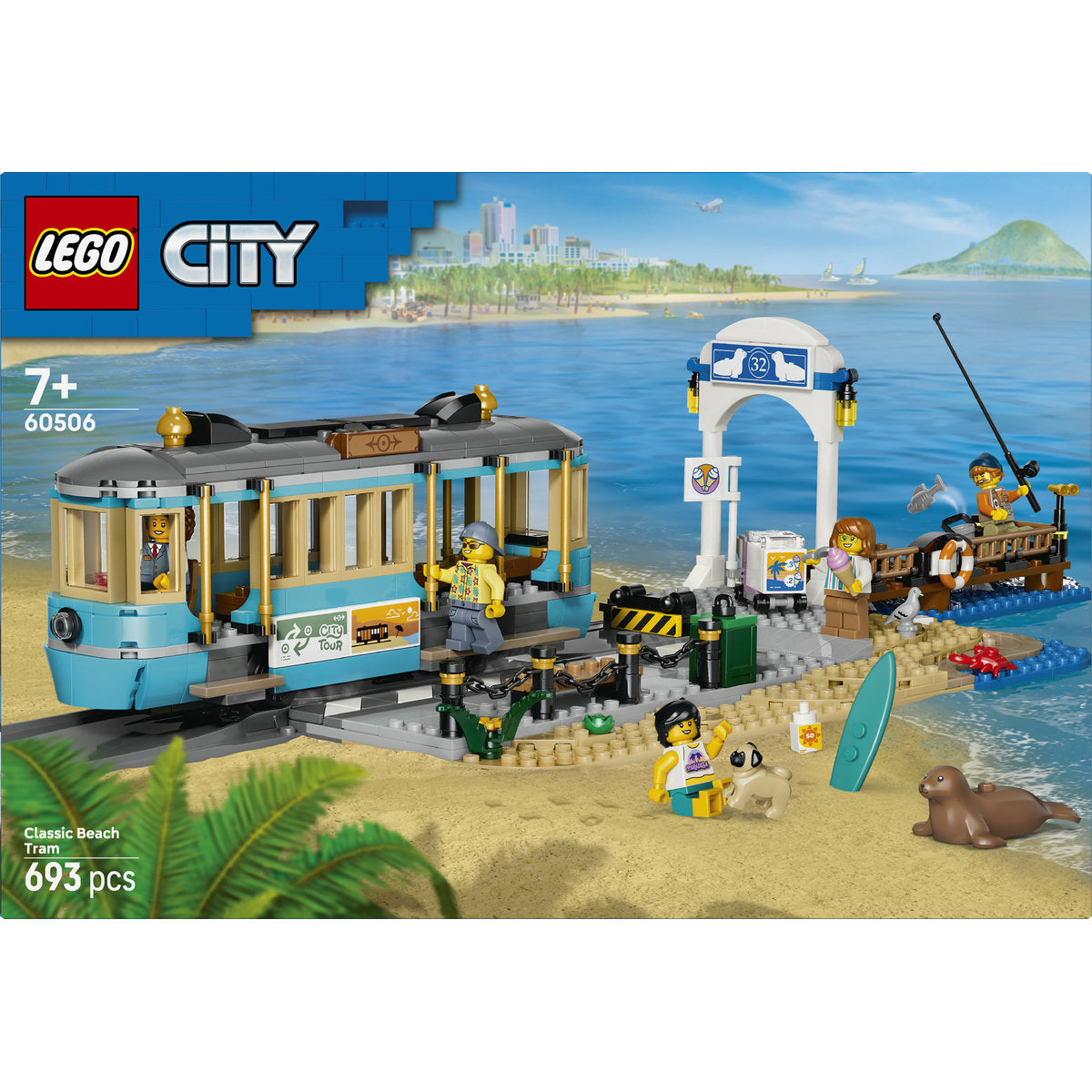 LEGO City Classic Beach Tram Building Set 60506