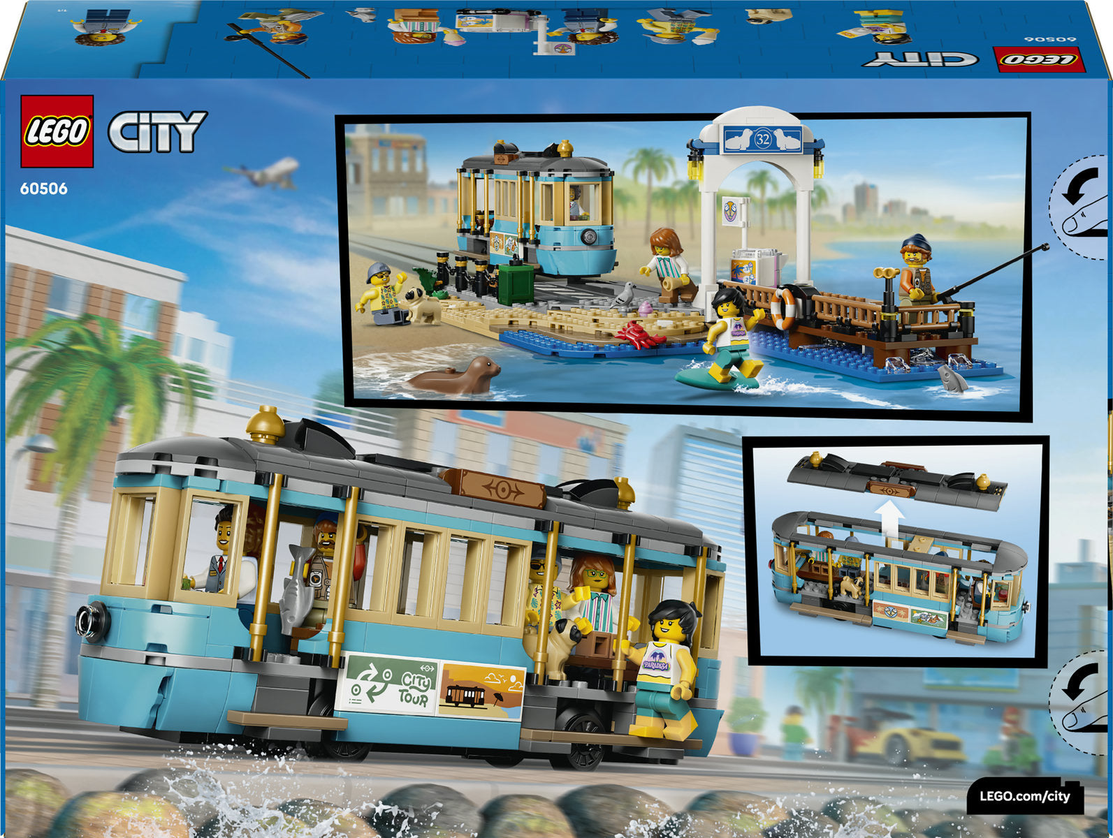 LEGO City Classic Beach Tram Building Set 60506