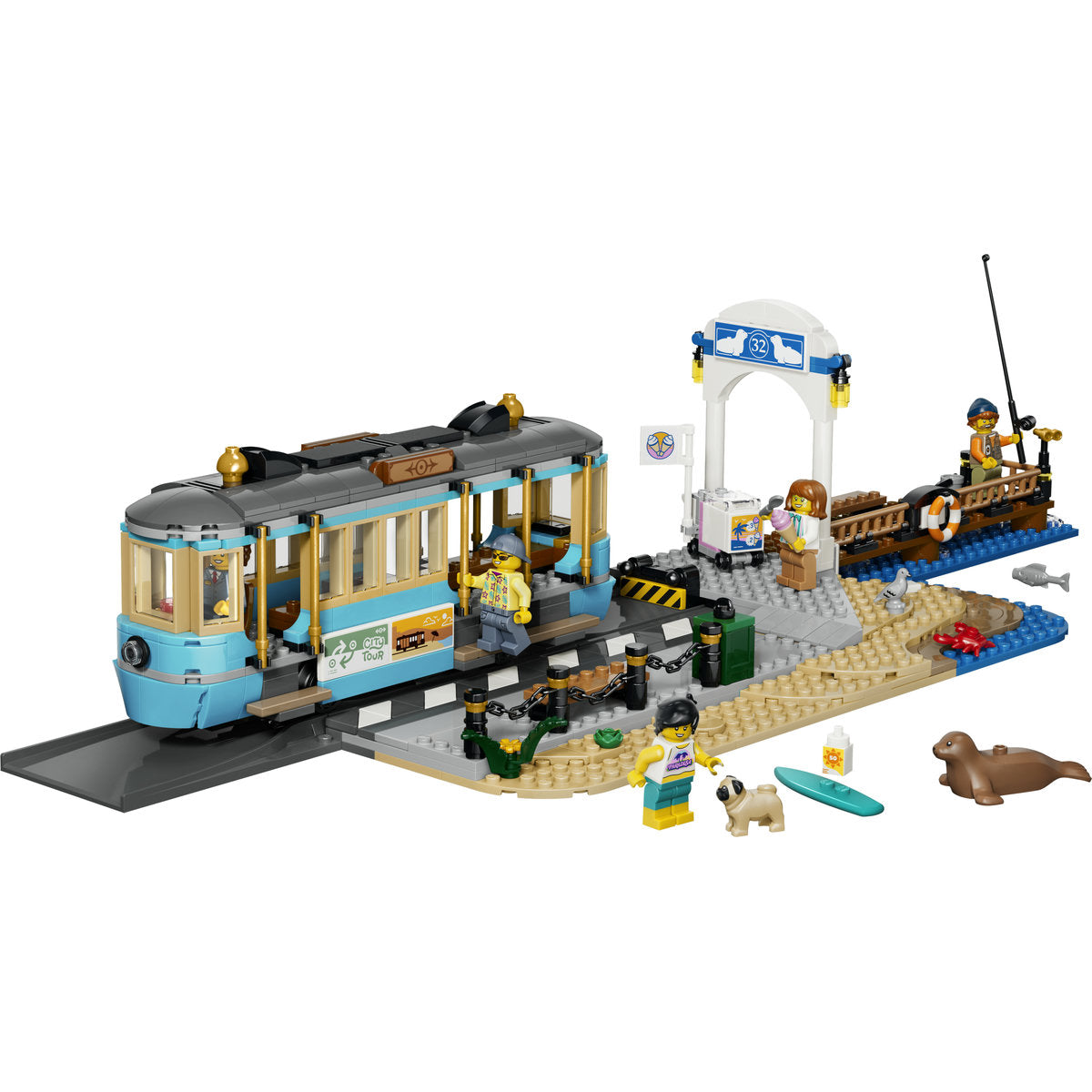 LEGO City Classic Beach Tram Building Set 60506