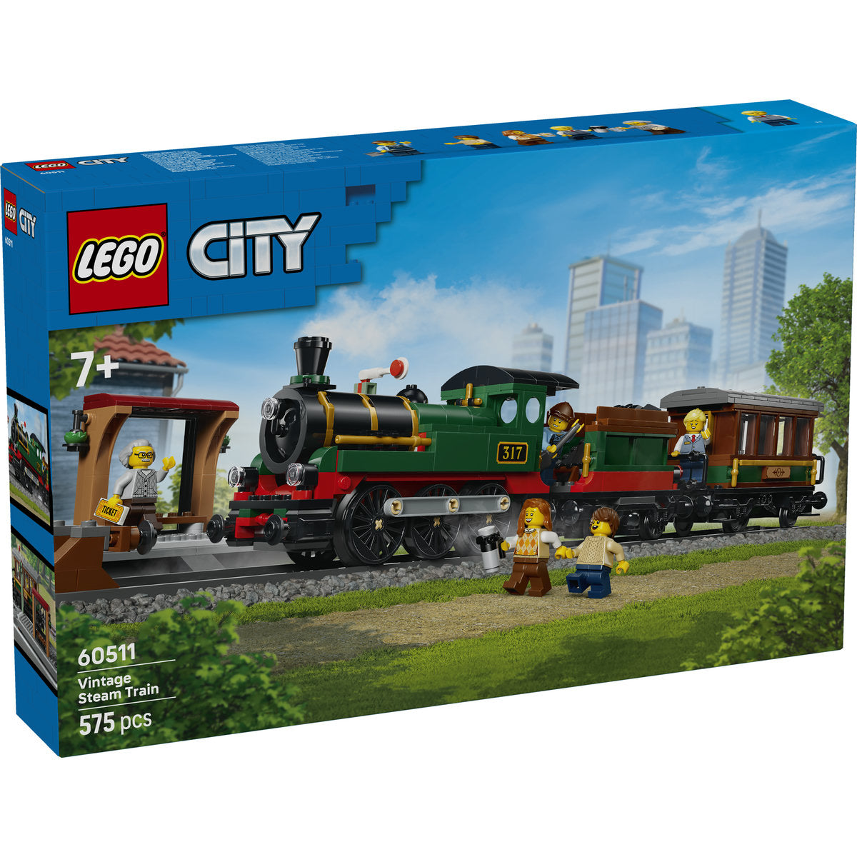 LEGO City Vintage Steam Train Building Set 60511