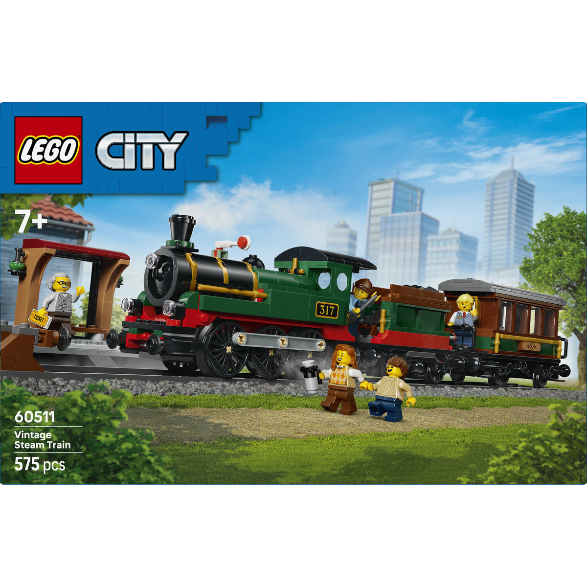LEGO City Vintage Steam Train Building Set 60511