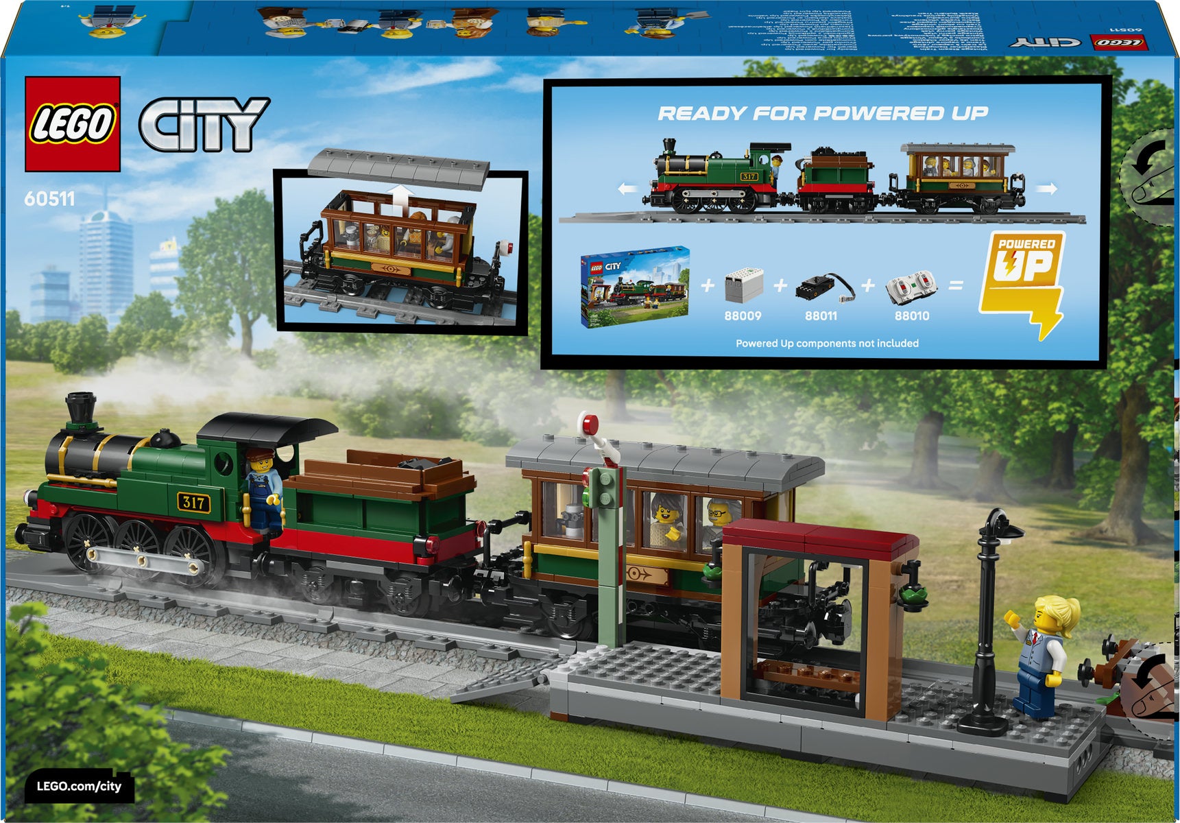 LEGO City Vintage Steam Train Building Set 60511