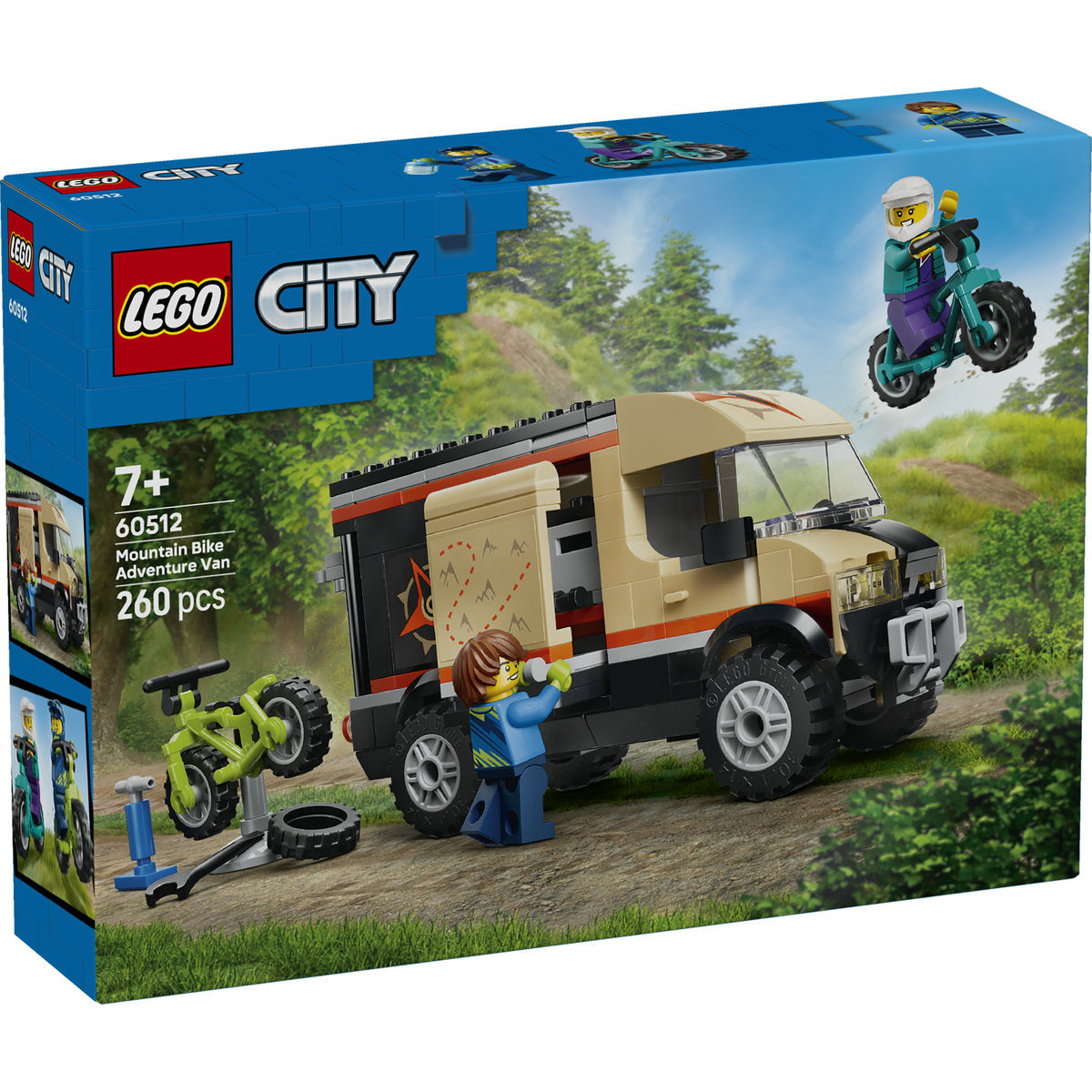 LEGO City Mountain Bike Adventure Van Building Set 60512